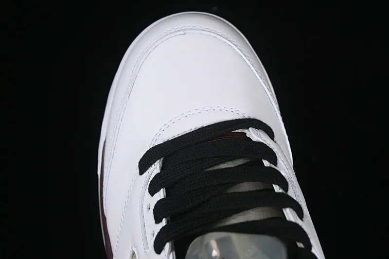 All categories Air Jordan Jordan series basketball shoes Air Jordan 5 L version A Ma Maniere x Air Jordan 5 Retro "Violet Ore" AJ5 Joe 5 white wine red first layer basketball shoes IB1528-100